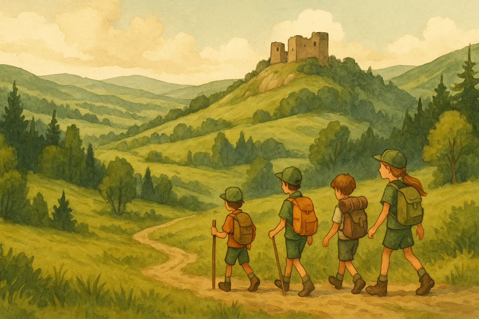 Železné hory s hradem Lichnice